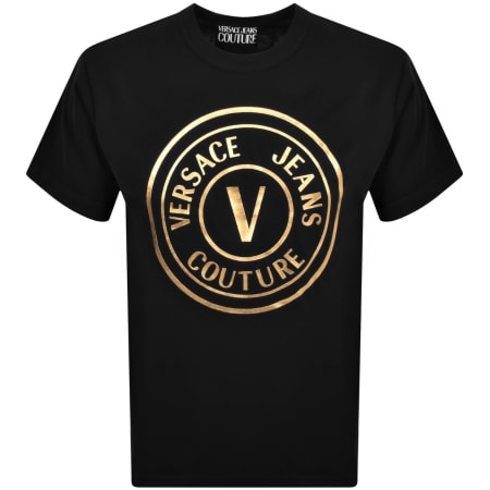★VERSACE★VエンブレムTシャツ V-Emblem Metallic Logo T-Shirt | VERSACE US